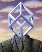 jos de mey optical illusion cube head