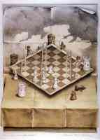 sandro del prete optical illusion chess and ladders attacking from above