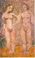 picasso 1900s two female nudes summer 1
